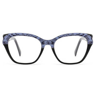 Montures de lunettes optiques de prescription pour femmes Haoya RB8047, en acétate laminé coloré, à monture complète, tendance