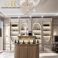 Vitrine de présentation de parfums de luxe classique européenne pour boutique de parfums