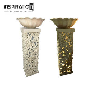 Vase de <span class=keywords><strong>jardin</strong></span> en pierre reconstituée, jardinière ornementale pour palais, jardinière décorative en pierre d'art classique - Product Image 5