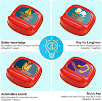 Autobús educativo para niños, juguetes, regalos de cumpleaños, rueda de plástico, juguetes de engranaje, volante de simulación, autobús escolar de juguete con luz y música