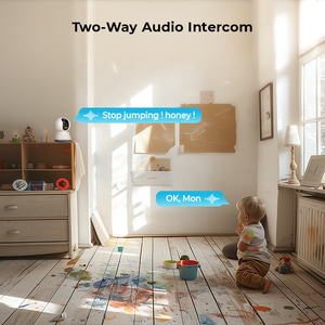 Nhà máy ban đầu tuya không dây 2.4GHz babyfoon với máy ảnh phát hiện âm thanh an ninh bé giám sát Wifi <span class=keywords><strong>Camera</strong></span> giám sát - Product Image 6