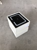 Tables de chevet modernes et simples en cuir pliables avec 2 tiroirs de rangement pour appartement et chambre d'hôtel