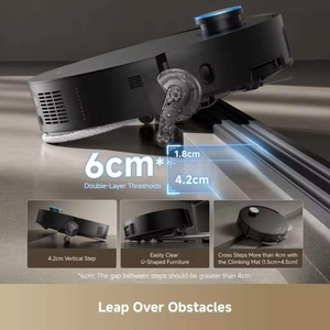Aspiradora Robótica Dreame X50 para Limpieza en Seco y Húmedo, 25000 Pa, Cepillo Lateral Extensible, Base de Autolimpieza Todo en Uno, Control por Voz y Aplicación, Automática - Product Image 5