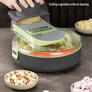 <b>Multifunctional</b> Plastic Kitchen Slicer PP Drain and <b>Vegetable</b> <b>Cutter</b> Wholesale Household Gadgets - Product Image 4