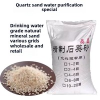 Filtre granulaire en sable de quartz fin de 40kg pour le traitement de l'eau potable Filtration de piscine Traitement de l'eau pendant 1 an