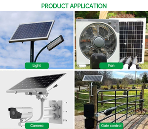 Paneles Solares DIY de 12V, Placa Solar Monocristalina de 10W 20W 30W 40W 50W 100W, Panel Solar Pequeño <span class=keywords><strong>para</strong></span> Luces Exteriores y Sistemas de Monitoreo Solar - Product Image 6
