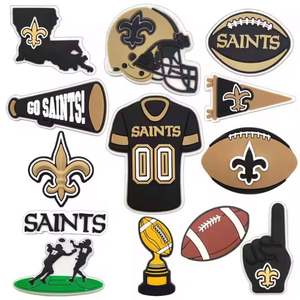 Vente en gros de décorations de chaussures personnalisées en PVC style PittsburghSteelers de l'équipe de football américain - Product Image 5