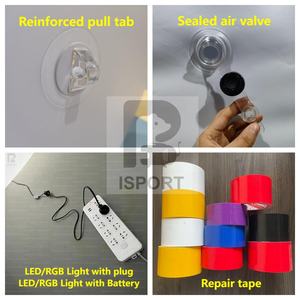 Bola LED Tiup Bercahaya 1m 2m dengan Logo Kustom, Bola Pameran Bermerek untuk Toko Boba/Promosi Acara/Stan Pameran/Ruang Publik - Product Image 6