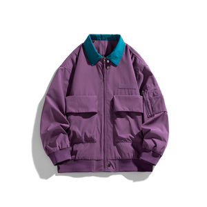 Chaqueta Explosions con logotipo personalizado para hombre, primavera, otoño e invierno, uniforme de béisbol americano para parejas, chaqueta de piloto para hombre. - Product Image 3