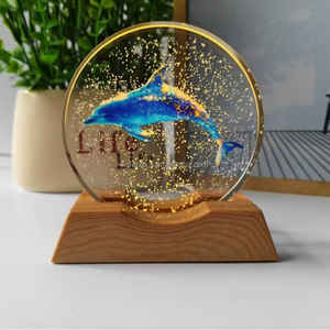 Lampada Notturna 3D in Cristallo, Decorazioni Luminose a <span class=keywords><strong>LED</strong></span> per Comodini, Regali in Cristallo per Bambini - Product Image 6