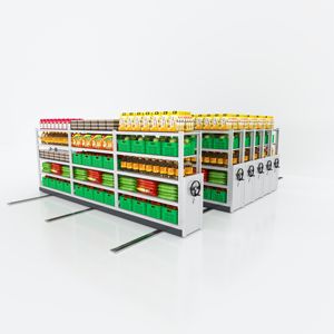 Système de support de stockage mobile en acier mobile Rayonnage mobile électrique pour système de stockage de palettes - Product Image 5