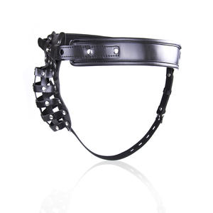 Mannelijke Kuisheidsgordel Apparaat Korte Broek Ondergoed Pu Leer Strakke Erotische Bdsm <span class=keywords><strong>Bondage</strong></span> - Product Image 4