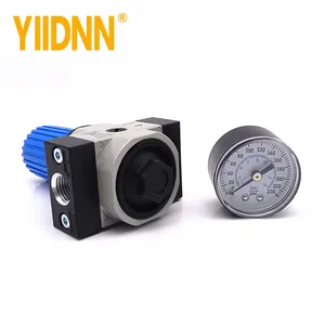 Válvula redutora de pressão do compressor de ar, válvula reguladora de pressão, válvula reguladora pneumática de 1.6mpa LR-1/4-MINI