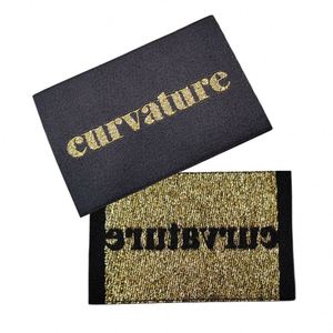 Étiquette tissée personnalisée avec logo d'usine pour vêtements, étiquettes en tissu tissées sur mesure, patchs pour chemises, étiquette principale thermocollante pour vêtements - Product Image 2