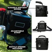 Bolsa Térmica Impermeable, Bolsa Refrigerante Magnética, Mochila Refrigerante Suave para Picnic, Camping y Pesca