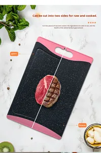 Ensemble de 3 planches à découper extra larges avec poignées antidérapantes, planches à découper en plastique pour la cuisine - Product Image 4