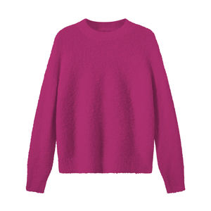 สเวตเตอร์คอกลมแบบลำลองสำหรับผู้หญิงเสื้อถักจัมเปอร์คอกลมแบบลำลองสำหรับฤดูหนาวออกแบบได้ตามต้องการ - Product Image 2