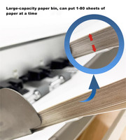 Plotter de Corte Automático de Alimentación Automática para Escritorio, Tamaño A3, Motor Paso a Paso