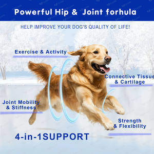 Venta caliente OEM mascotas glucosamina mastica glucosamina condroitina perro cadera y articulación suplemento promover fuerza 180 masticar - Product Image 3