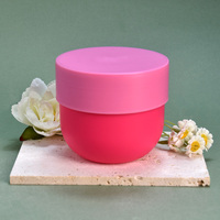 Pots en plastique de 30 ml à 500 ml avec couvercles, pots décoratifs ronds en forme de boule en PP, pots cosmétiques givrés pour crème de soin, pots de 50 ml pour hydratant