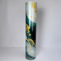 Panneau mural en PVC effet marbre brillant 2 mm, 1,2 m x 3 m, autocollant, pour décoration intérieure