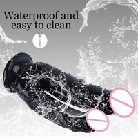 Double godes Masturbation féminine Double pénétration Vagin et Anus Gros pénis avec ventouse Sex Toy Strap on Two Dildo