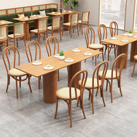 Ensemble de canapés ronds vintage pour bar, mobilier de loisirs en bois, table à manger avec chaises, canapé en cuir en promotion