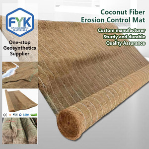 Tapis géotextile industriel <span class=keywords><strong>anti</strong></span>-<span class=keywords><strong>érosion</strong></span> <span class=keywords><strong>en</strong></span> coque de noix de <span class=keywords><strong>coco</strong></span>, tapis <span class=keywords><strong>en</strong></span> <span class=keywords><strong>fibre</strong></span> de <span class=keywords><strong>coco</strong></span> pour drainage, jardin, parc, protection des bords de rivière, des barrages et des pentes - Product Image 2