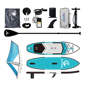 Tabla de Windsurf Inflable de PVC/EVA 2026 Skatinger con Aleta, Bomba y Accesorios para Deportes Acuáticos de Remo y Surf - Product Image 1
