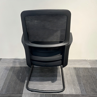Chaise d'ordinateur confortable pour longues sessions assises, idéale pour la maison, le bureau, le dortoir, les étudiants, le bureau, les conférences, avec dossier