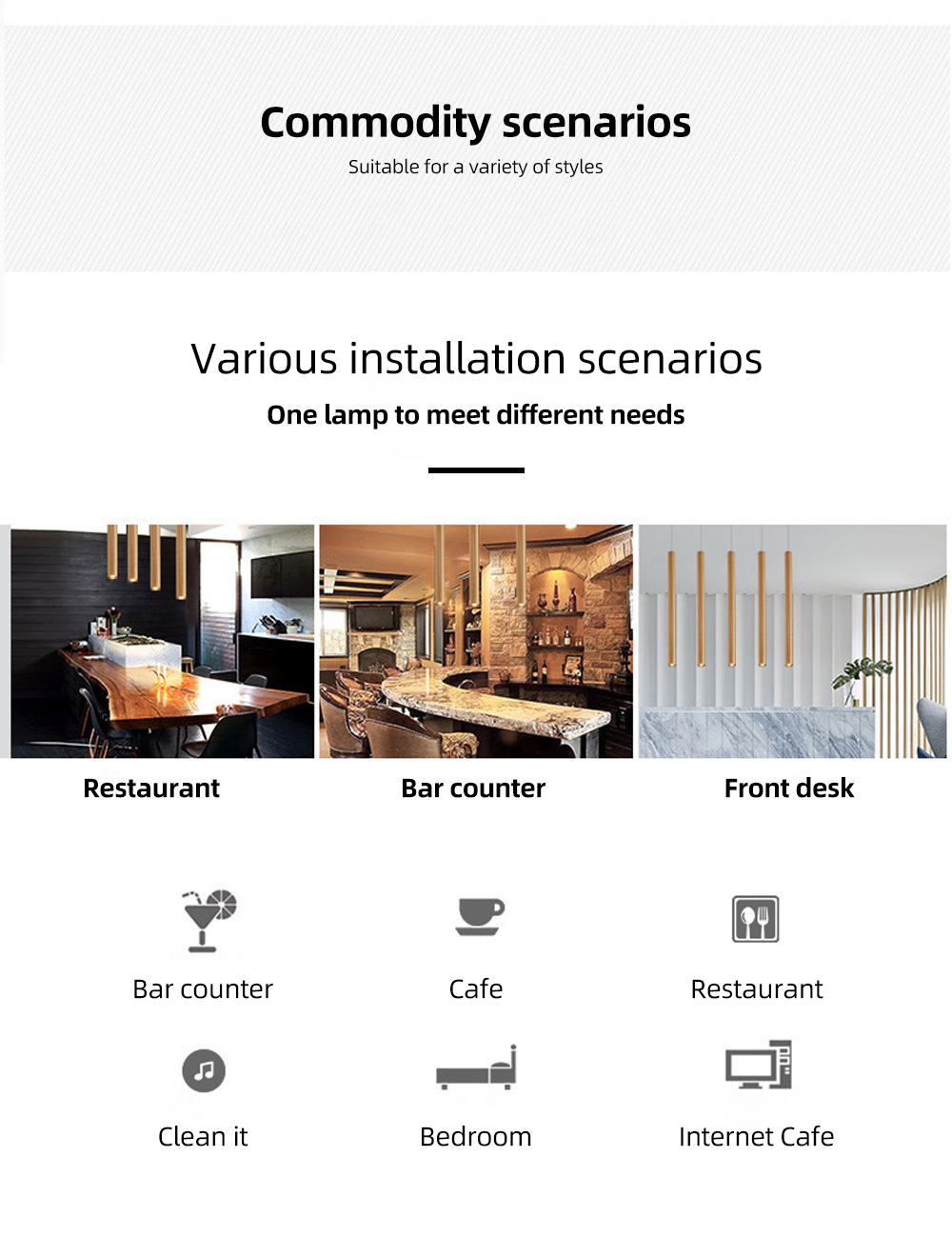 2021 High Quality Wire Hanging lamp Home Decorative Led Ceiling Light 3w Led Pendent Light For Living Room