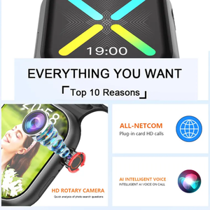 שעון חכם 1.97 אינץ' HD עם מסך מגע, מערכת הפעלה אנדרואיד, GPS, <span class=keywords><strong>WiFi</strong></span>, מד דופק, עמידות למים בתקן IP68, תזכורת קיבלה, שעון ספורט יוניסקס, מבצע חם MEA - Product Image 4