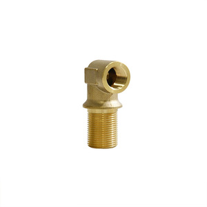Raccord coudé en laiton à 90 degrés, fileté mâle, pour réparation et remplacement de tuyau de frein automobile - Product Image 1