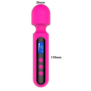 Vibrador con Pantalla LED, Estimulador de Clítoris y Pezones, Estimulador Corporal Completo, Masajeador con Varita AV para Adultos - Product Image 6