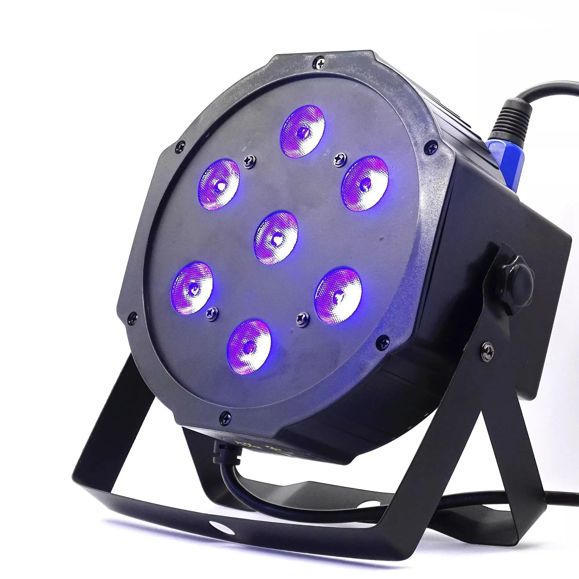 7PCS 12W RGBW 4in1 ledスリムパー/フラットパーParty Wedding Club DJ効果Lighting Show