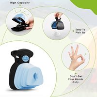 Ramasse-crottes pour chien, petit et portable, pour utilisation en extérieur avec fixation pour sac.