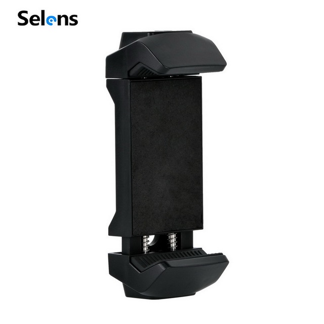 Selens Adjustable Universal Tablet Tripod Mount Adapter C Shape Clip Plastic Desk Clamp Holder With Cold Shoe for Pad Phone Vlog