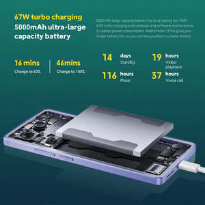 รุ่นสำหรับสมาร์ทโฟน Note 13 Pro 5G กล้อง 200MP 67W Helio 5 NFC 6.67 นิ้ว 120Hz - Product Image 5