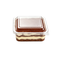 Emballages personnalisés, sûrs, jetables, recyclables, boîtes en plastique transparent PET pour biscuits, gâteaux, pain, tiramisu, emballages alimentaires avec couvercles