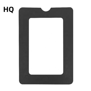 Bestom Leather <strong>Badge</strong> Holders Business <strong>Wallet</strong> Card Holder Clear Vinyl with Metal Fashion Waterproof Id Card Holder - Product Image 1