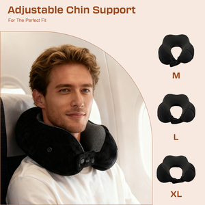 Tùy Chỉnh Xách Tay Chậm Phục Hồi Bộ Nhớ Bọt Hình Chữ U Gối Với Logo Ergonomic Mềm Cổ Hỗ Trợ Du Lịch Bọc Gối - Product Image 5