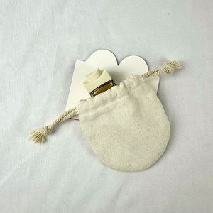 Manufacturer 100% Organic Muslin Cotton Pouch Customized Eco-friendly Dust Bag <b>Mini</b> Cotton <b>Canvas</b> Drawstring Bag - Product Image 2
