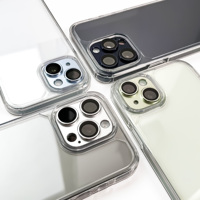 Protecteur d'écran en verre trempé pour objectif de caméra HD 3D pour iphone 15 plus pro max cadre en métal couverture arrière protecteur d'objectifs de caméra