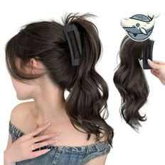 Peluca de pellizco de pelo ondulado para mujer, coletas, accesorios de moda para mujer - Product Image 1