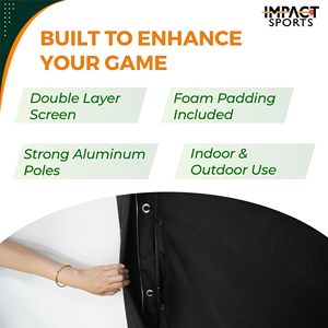 Sistema de recinto de entrenamiento de golf para interiores con pantalla de impacto resistente y Marco elástico para simulador doméstico - Product Image 4