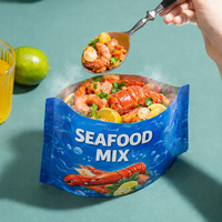 Nouvelle conception, sacs personnalisés avec impression de logo, sacs de cuisson au micro-ondes, pochettes de cuisson à la vapeur, pochettes stérilisables pour aliments