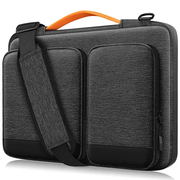 Trolley Laptop Bag Manufacturer Oem Design Custom High Quality Slim Fashion 13 14 15 15.6 16 17 Inch For Men Trolley Water Proof Canvas Laptop Bag