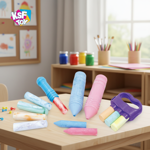 Ensemble de dessin et de <span class=keywords><strong>peinture</strong></span> en plastique éducatif KSF avec <span class=keywords><strong>craie</strong></span> effaçable et lavable pour enfants - Product Image 6