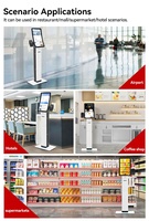 Kiosque de commande personnalisable USW, terminal de paiement pour blanchisserie, borne de paiement automatique, solution tout-en-un pour point de vente, borne de commande automatique