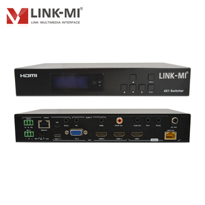 ประเภท4K60Hz-c/<span class=keywords><strong>vga</strong></span>/<span class=keywords><strong>hdmi</strong></span> hdbt 4x2สวิตช์ขยาย70ม. พร้อมห่วงออกและแยกเสียงสนับสนุน RS232 IR RS232 tcp/ip & poc - Product Image 1